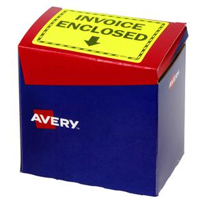 Avery INVOICE ENCLOSED Dispenser Labels