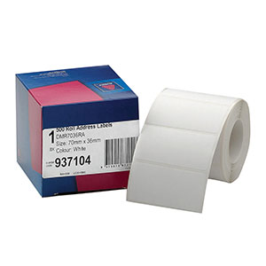 Avery Roll Address Labels 70x36mm