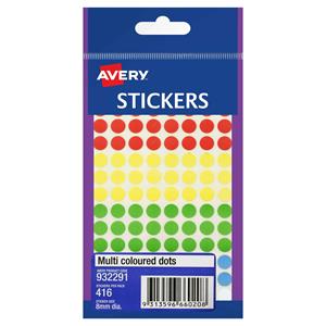 Avery Dot Stickers 8mm