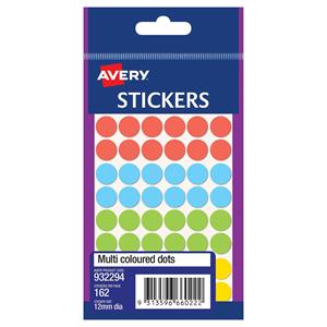 Avery Dot Stickers 12mm