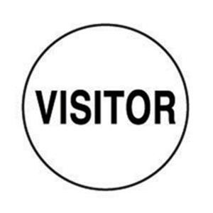 Visitor Hard Hat Label 50mm