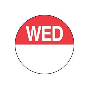 Wednesday Round Rem Label 24mm Roll1000