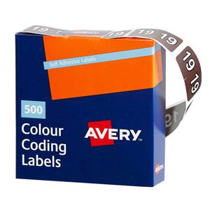 COS Avery Lateral Filing Labels Year *19*