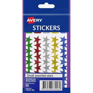 Avery Star Stickers 14mm