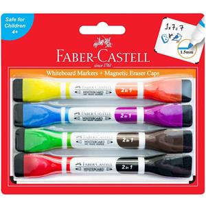 Faber Bi-Col Magn W/Board Markers 1.5mm