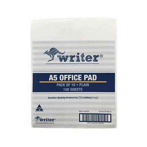 Plain Office Pad A5 100 Sheets
