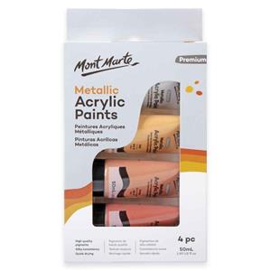 Mont Marte Metallic Acrylic Paints 50ml