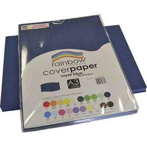 Rainbow A3 Cover Paper 125gsm Royal Blue
