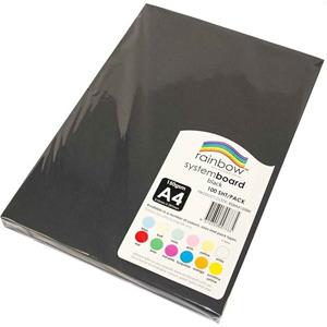 Rainbow System Board A4 150gsm Black