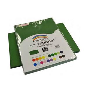 Rainbow A3 Cover Paper 125gsm Xmas Green