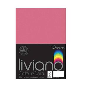 Liviano A4 300gsm Fsc Card Fuschia Pkt10