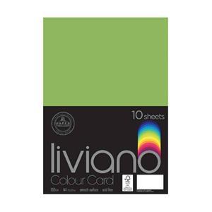 Liviano A4 300gsm Fsc Card Grass Pkt10
