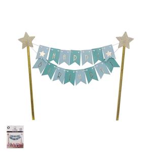 Happy B'day Cake Topper Bunting