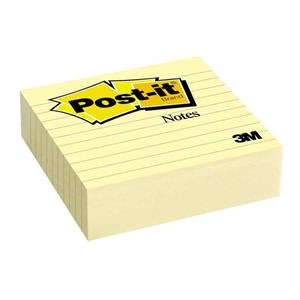 Post-it 675-YL Lined Notes 101 x 101mm