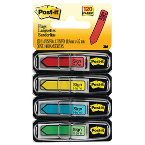 Post-it Sign Here Flags 12 x 45mm