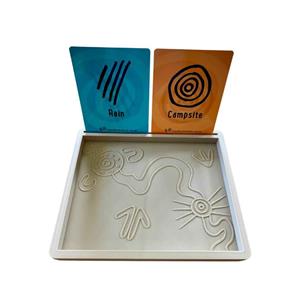 Aboriginal Symbols Tracing Tray 