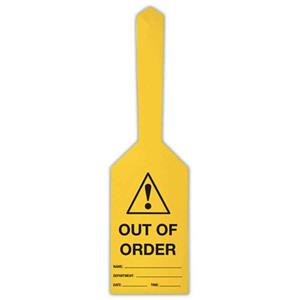 Self Locking Tags-Caution Triangle