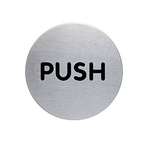 Pictogram 65mm Push Sign