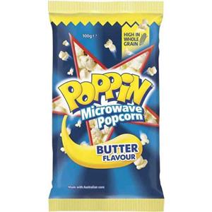 Poppin Microwave Butter Popcorn 100g