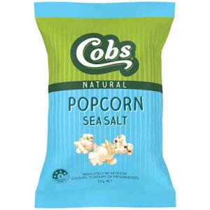 Cob's Natural Sea Salt Popcorn 20g