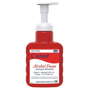 Cutan Alcohol Foam Hand Sanitiser 400ml