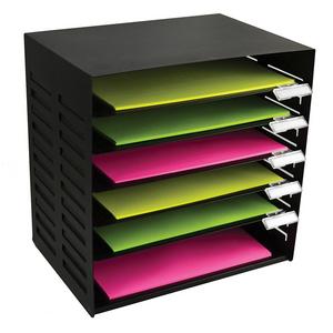 6 Tier Adjustable Metal Stationery Rack