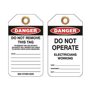 Danger Locked Out Do Not Lockout Tags