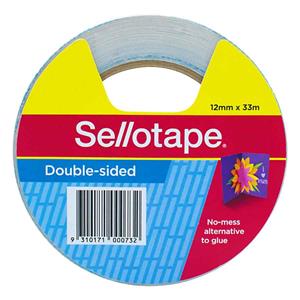 Sellotape D/Sided 404 Tape 12X33m