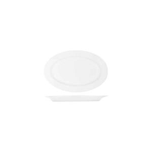 TABLEKRAFT WHITE OVAL RIM PLATTER 230MM