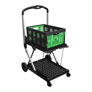 COS 2 Tier Folding Trolley with basket