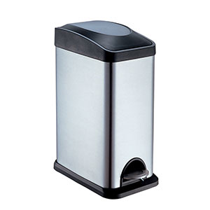 Compass Rectangular Pedal Waste Bin 15L