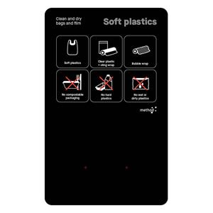 1-Bin Station Signage Soft Plastic Recyc