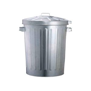 Garbage Bin Galvanised W/Lid 76L