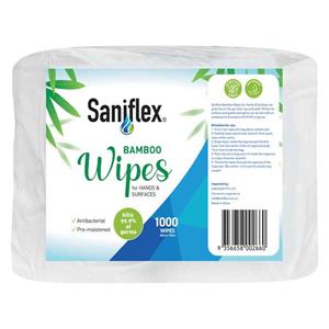 Saniflex Antibacterial Bamboo Wet Wipe