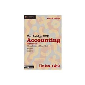 Cambridge VCE Accounting Unit 1&2 4th ED
