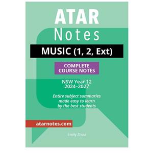 ATAR Notes: HSC Yr 12 Music 1, 2, & Ext